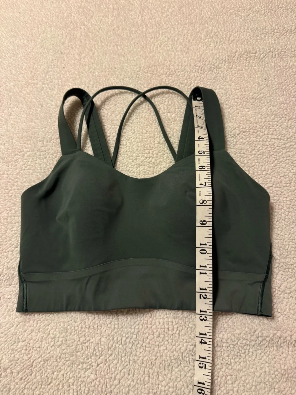 Lululemon Like a Cloud Longline Bra Dark Forest Green - Picture 4 of 10